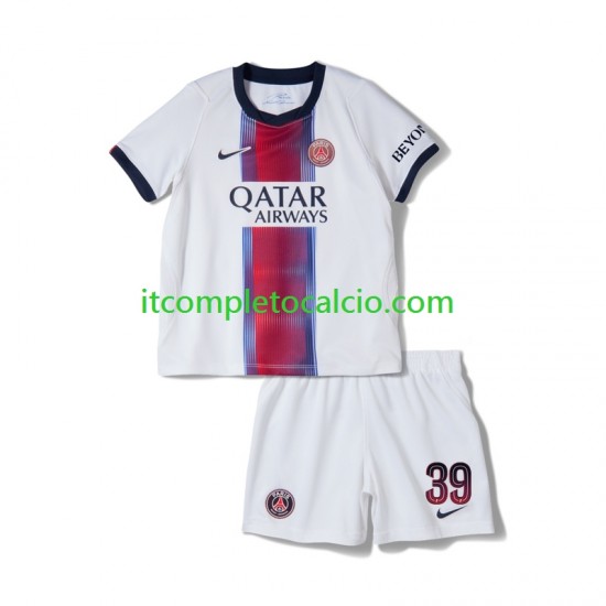 Maglia Paris Saint-Germain Matvey Safonov 39 Divisa Away 2026-2027 Manica Corta ,Bambino
