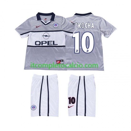 Maglia Paris Saint-Germain OKOCHA 10 2000 2001 Retro Divisa Away Manica Corta ,Bambino Maglia Paris Saint-Germain OKOCHA 10 2000 2001 Retro Divisa Away Manica Corta ,Bambino