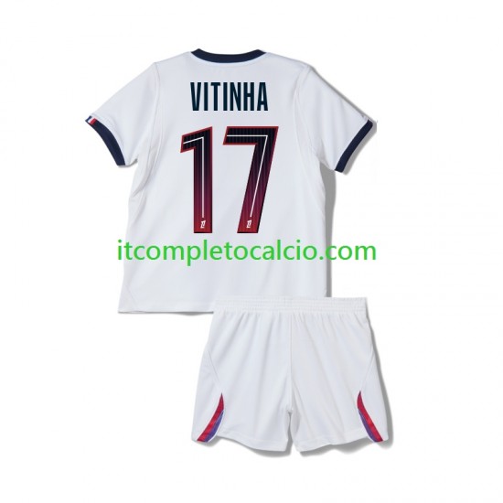 Maglia Paris Saint-Germain Vitinha 17 Divisa Away 2026-2027 Manica Corta ,Bambino Maglia Paris Saint-Germain Vitinha 17 Divisa Away 2026-2027 Manica Corta ,Bambino