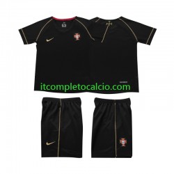 Maglia Portogallo Retro Divisa Away 2006 Manica Corta ,Bambino