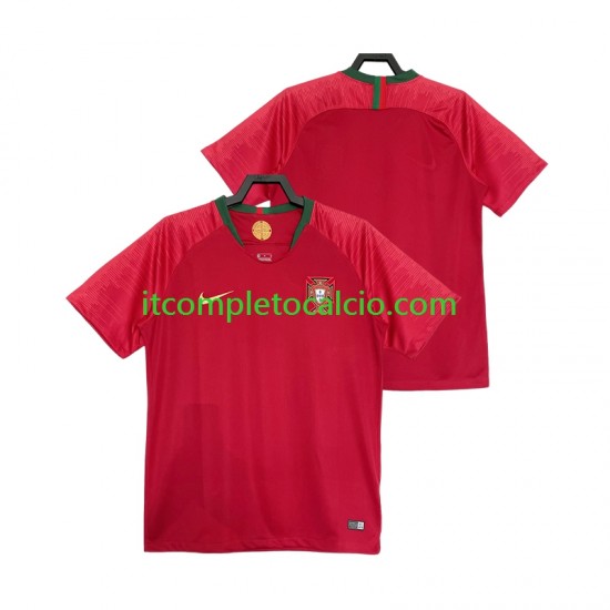 Maglia Portogallo 2018 Retro Divisa Home Manica Corta ,Uomo