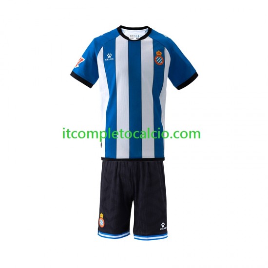 Maglia RCD Espanyol Divisa Home 2026-2027 Manica Corta ,Bambino