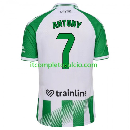Maglia Real Betis Antony 7 Divisa Home 2026-2027 Manica Corta ,Uomo