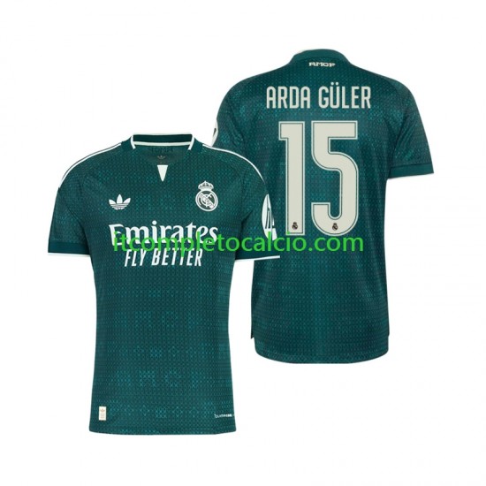 Maglia Real Madrid Arda Guler 15 Divisa Away 2026-2027 Manica Corta ,Uomo
