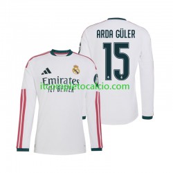 Maglia Real Madrid Arda Guler 15 Divisa Home 2026-2027 Manica Lunga ,Uomo Maglia Real Madrid Arda Guler 15 Divisa Home 2026-2027 Manica Lunga ,Uomo