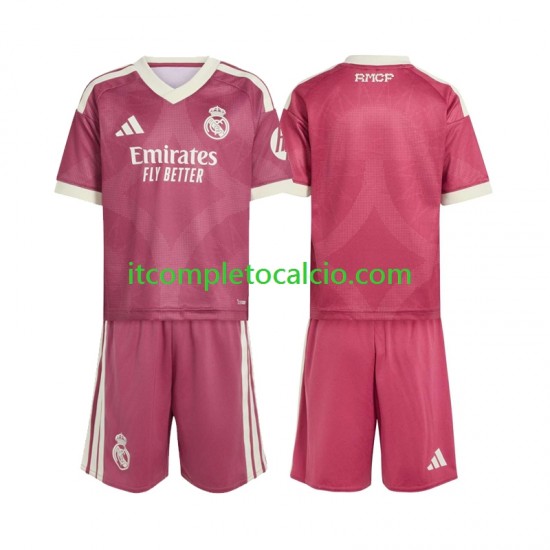 Maglia Real Madrid Terza Divisa 2026-2027 Manica Corta ,Bambino