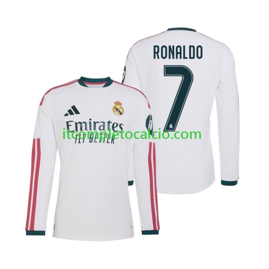 Maglia Real Madrid Cristiano Ronaldo 7 Divisa Home 2026-2027 Manica Lunga ,Uomo Maglia Real Madrid Cristiano Ronaldo 7 Divisa Home 2026-2027 Manica Lunga ,Uomo