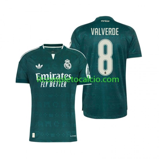 Maglia Real Madrid Federico Valverde 8 Divisa Away 2026-2027 Manica Corta ,Uomo