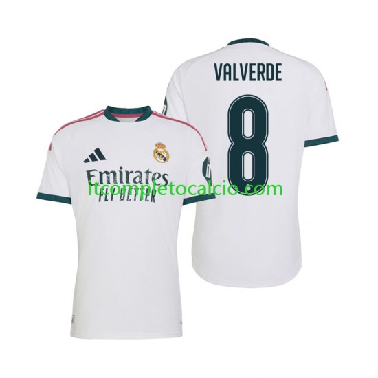 Maglia Real Madrid Federico Valverde 8 Divisa Home 2026-2027 Manica Corta ,Uomo Maglia Real Madrid Federico Valverde 8 Divisa Home 2026-2027 Manica Corta ,Uomo