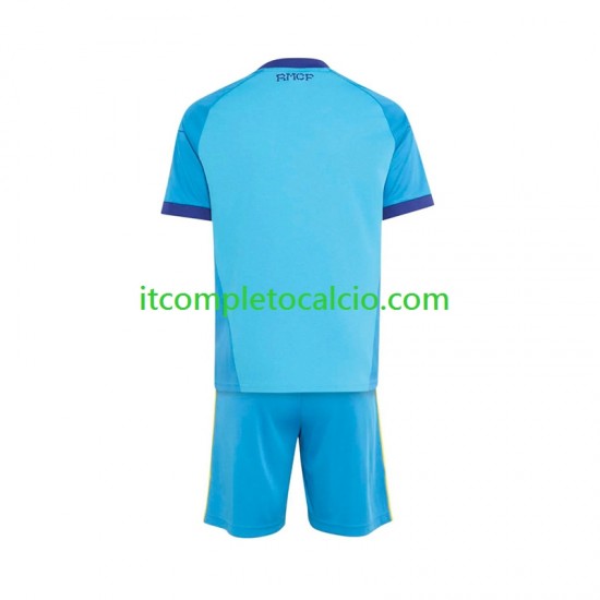 Maglia Real Madrid Portiere Divisa Away 2026-2027 Manica Corta ,Bambino