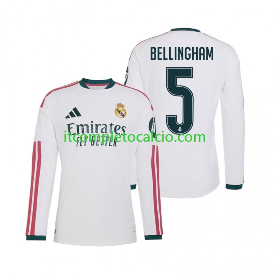 Maglia Real Madrid Jude Bellingham 5 Divisa Home 2026-2027 Manica Lunga ,Uomo Maglia Real Madrid Jude Bellingham 5 Divisa Home 2026-2027 Manica Lunga ,Uomo