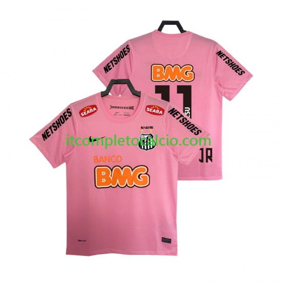 Maglia Santos Neymar JR 11 2012 2013 Retro Quarto Divisa Manica Corta ,Uomo