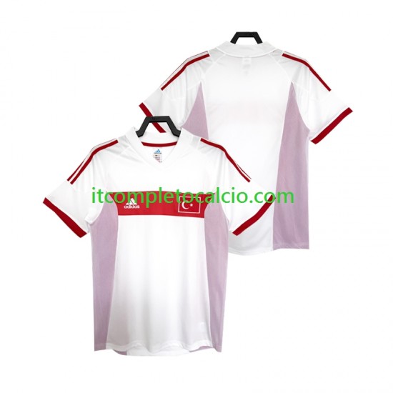 Maglia Turchia Retro Divisa Away 2002 Manica Corta ,Uomo