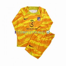 Maglia Atlético Madrid Portiere 2023-2024 Arancia Manica Lunga ,Bambino
