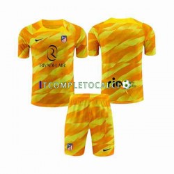 Maglia Atlético Madrid Portiere 2023-2024 Arancia Manica Corta ,Bambino