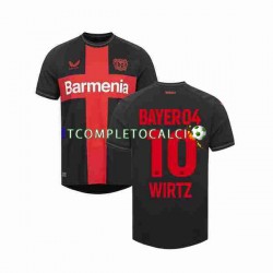 Maglia Bayer 04 Leverkusen Florian Wirtz 10 Divisa Home 2023-2024 Manica Corta ,Uomo