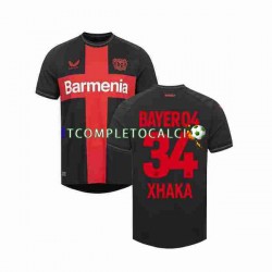 Maglia Bayer 04 Leverkusen Granit Xhaka 34 Divisa Home 2023-2024 Manica Corta ,Uomo