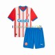 Maglia Girona Divisa Home 2023-2024 Manica Corta ,Bambino