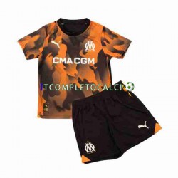 Maglia Olympique de Marseille Terza Divisa 2023-2024 Manica Corta ,Bambino