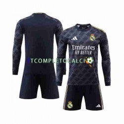 Maglia Real Madrid Divisa Away 2023-2024 Manica Lunga ,Bambino