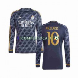 Maglia Real Madrid Modrić Luka 10 Divisa Away 2023-2024 Manica Lunga ,Uomo