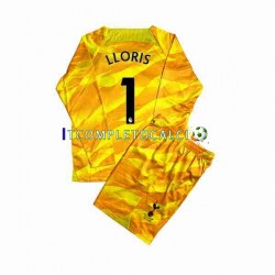Maglia Tottenham Hotspur Hugo Portiere Divisa Away 2023-2024 Arancia Manica Lunga ,Bambino