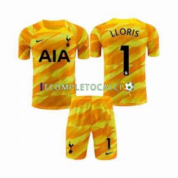 Maglia Tottenham Hotspur Hugo Portiere Divisa Away 2023-2024 Arancia Manica Corta ,Bambino
