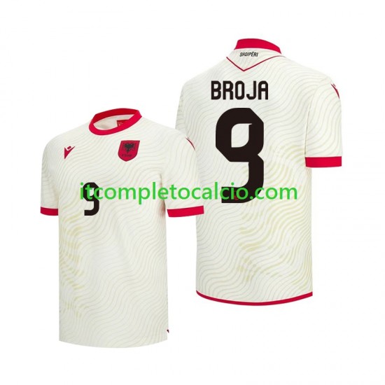 Maglia Albania Armando Broja 9 Divisa Away Mondiali 2026 Manica Corta ,Uomo