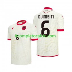 Maglia Albania Berat Djimsiti 6 Divisa Away Mondiali 2026 Manica Corta ,Uomo