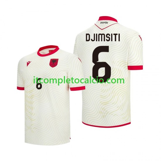 Maglia Albania Berat Djimsiti 6 Divisa Away Mondiali 2026 Manica Corta ,Uomo