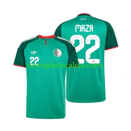 Maglia Algeria Ibrahim Maza 22 Divisa Away 2026 Manica Corta ,Uomo