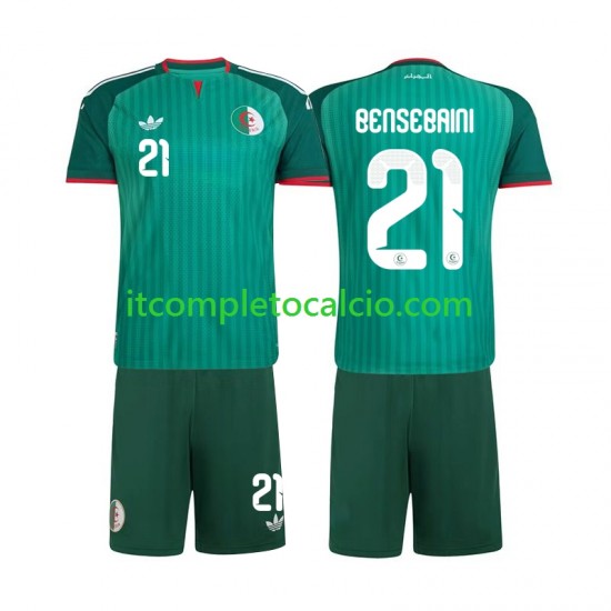 Maglia Algeria Ramy Bensebaini 21 Divisa Away 2026 Manica Corta ,Bambino