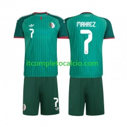 Maglia Algeria Riyad Mahrez 7 Divisa Away 2026 Manica Corta ,Bambino