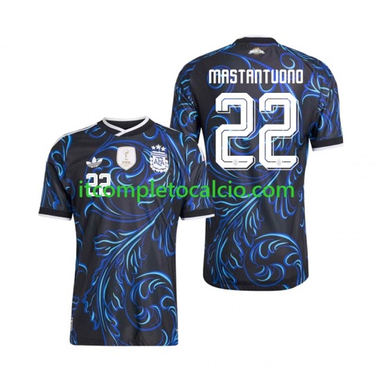 Maglia Argentina Franco Mastantuono 22 Divisa Away Mondiali 2026 Manica Corta ,Uomo