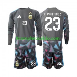 Maglia Argentina Emiliano Martinez 23 Portiere Divisa Home Mondiali 2026 Manica Lunga ,Bambino