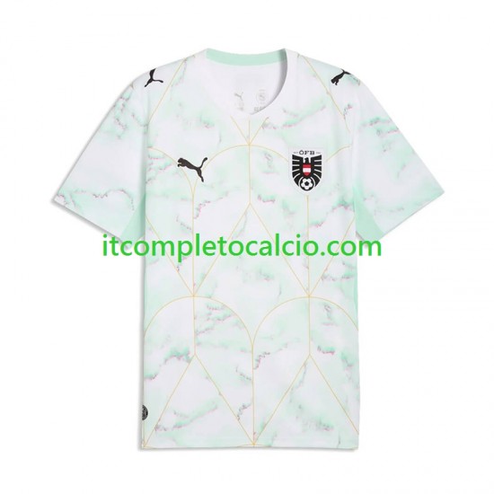 Maglia Austria Divisa Away Mondiali 2026 Manica Corta ,Uomo