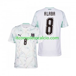 Maglia Austria David Alaba 8 Divisa Away Mondiali 2026 Manica Corta ,Uomo Maglia Austria David Alaba 8 Divisa Away Mondiali 2026 Manica Corta ,Uomo