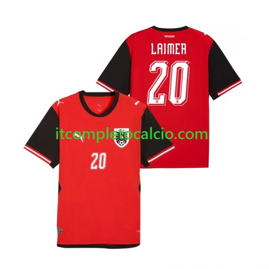 Maglia Austria Konrad Laimer 20 Divisa Home Mondiali 2026 Manica Corta ,Uomo Maglia Austria Konrad Laimer 20 Divisa Home Mondiali 2026 Manica Corta ,Uomo