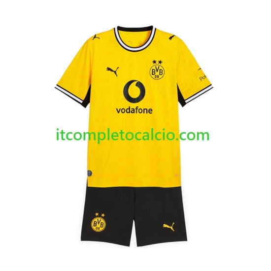 Maglia Borussia Dortmund Divisa Home 2026-2027 Manica Corta ,Bambino