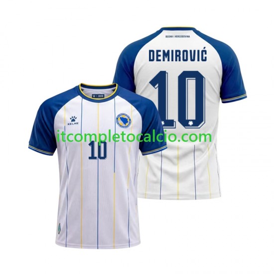 Maglia Bosnia Herzegovina Ermedin Demirovic 10 Divisa Away Mondiali 2026 Manica Corta ,Uomo