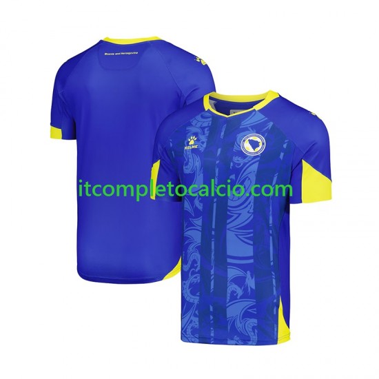 Maglia Bosnia Herzegovina Divisa Home Mondiali 2026 Manica Corta ,Uomo