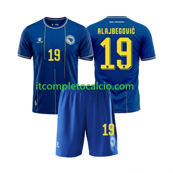 Maglia Bosnia Herzegovina Kerim Alajbegovic 19 Divisa Home Mondiali 2026 Manica Corta ,Bambino Maglia Bosnia Herzegovina Kerim Alajbegovic 19 Divisa Home Mondiali 2026 Manica Corta ,Bambino