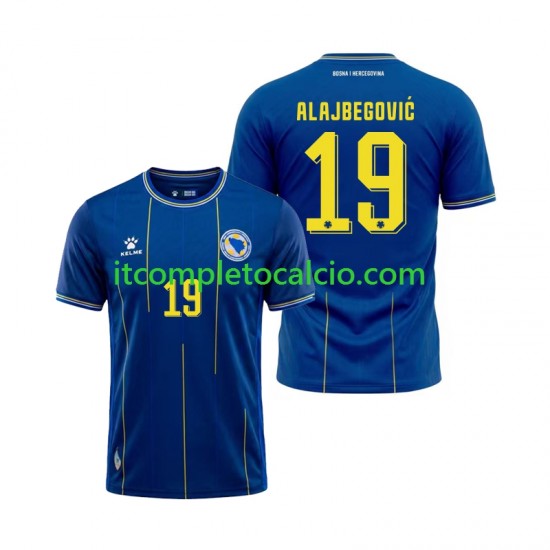 Maglia Bosnia Herzegovina Kerim Alajbegovic 19 Divisa Home Mondiali 2026 Manica Corta ,Uomo Maglia Bosnia Herzegovina Kerim Alajbegovic 19 Divisa Home Mondiali 2026 Manica Corta ,Uomo