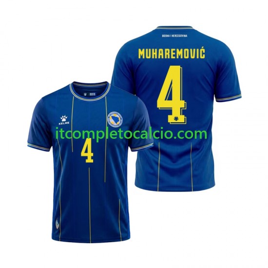 Maglia Bosnia Herzegovina Tarik Muharemovic 4 Divisa Home Mondiali 2026 Manica Corta ,Uomo Maglia Bosnia Herzegovina Tarik Muharemovic 4 Divisa Home Mondiali 2026 Manica Corta ,Uomo