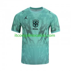 Maglia Brasile Portiere Terza Divisa Mondiali 2026 Manica Corta ,Uomo