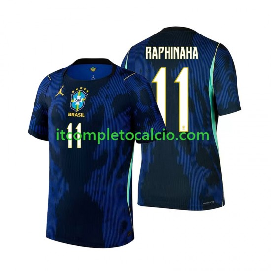 Maglia Brasile Raphinha 11 Divisa Away Mondiali 2026 Manica Corta ,Uomo