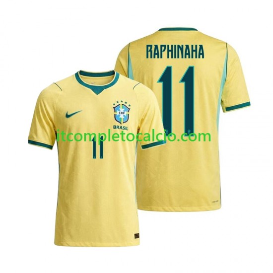 Maglia Brasile Raphinha 11 Divisa Home Mondiali 2026 Manica Corta ,Uomo Maglia Brasile Raphinha 11 Divisa Home Mondiali 2026 Manica Corta ,Uomo