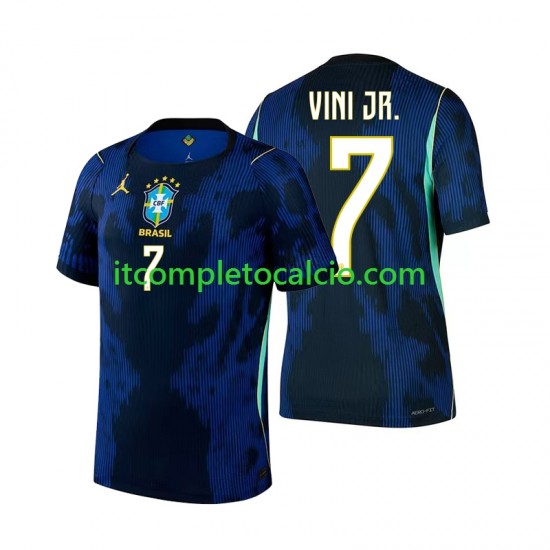 Maglia Brasile Vinicius Junior 7 Divisa Away Mondiali 2026 Manica Corta ,Uomo