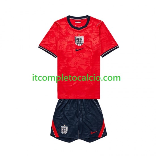 Maglia Inghilterra Divisa Away Mondiali 2026 Manica Corta ,Bambino
