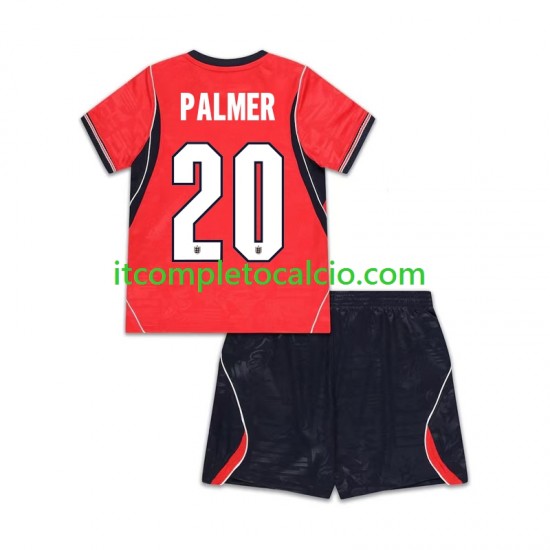 Maglia Inghilterra Cole Palmer 20 Divisa Away Mondiali 2026 Manica Corta ,Bambino